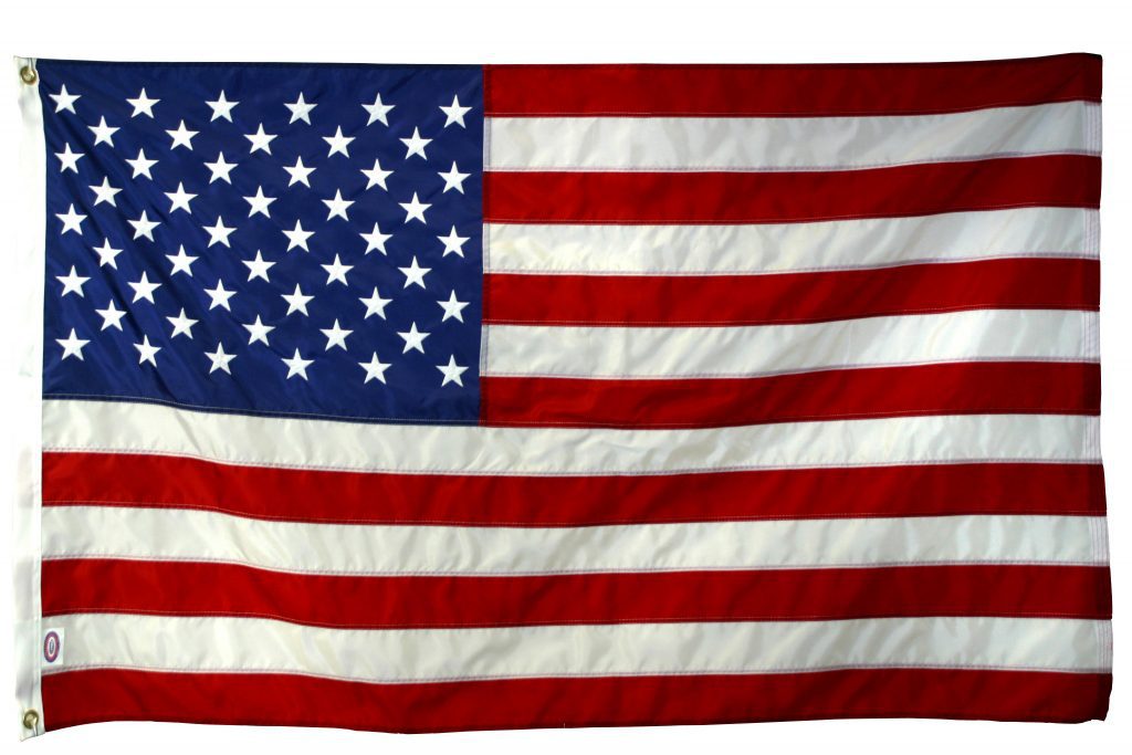 American flag with stars and stripes