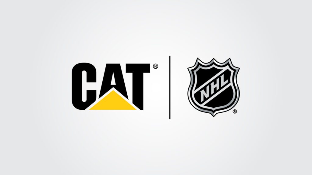 CAT and NHL logos separated by divider